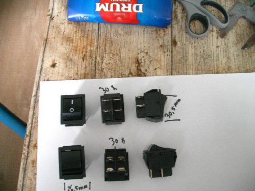 60 rocker switches   250vac  10 amp c-k serie ca 4 pole on-off for sale