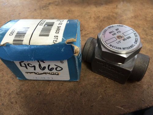 New old watson &amp; mcdaniel wd-600 600psi 1/2&#034; npt turbo disc steam trap gl for sale