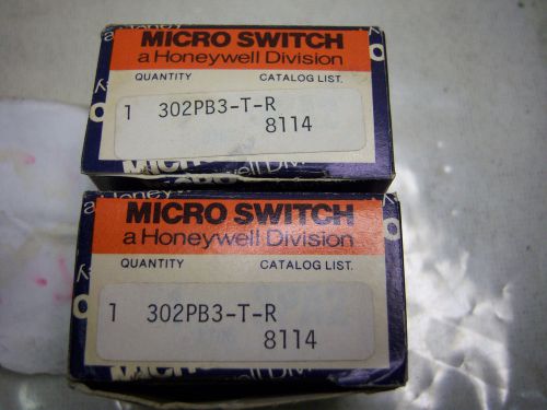 (z 1-15 l25) lot of 2 honeywell micro switch 1-302pb3-t-r for sale