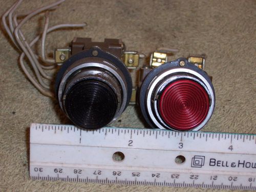 OG5668-  Two (2) Square D Company  Push Button Power Switches
