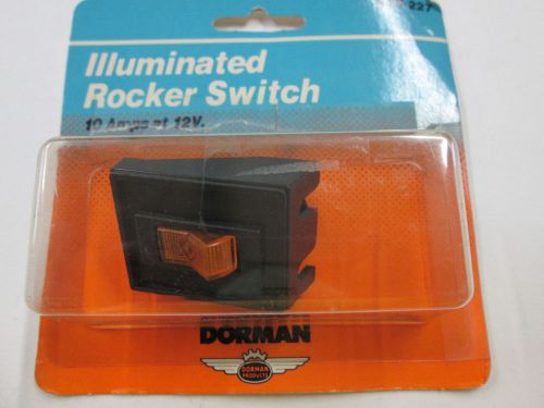 Dorman 643-227 universal illuminated rocker switch w/ panel - orange for sale