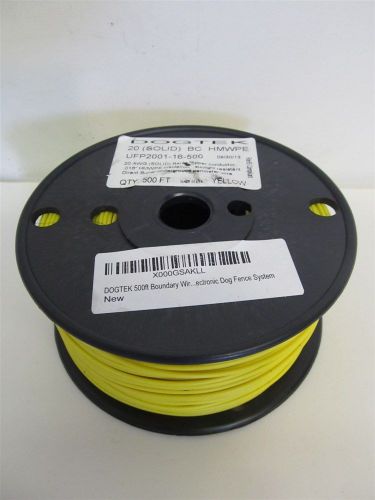 Dogtek 20 AWG (Solid) Boundary Wire - Yellow - 500 ft.