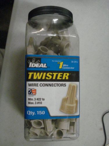 Ideal twister wire connector nuts  min. 3 #22 to max. 3 #10 qty 150 new (hs2) for sale