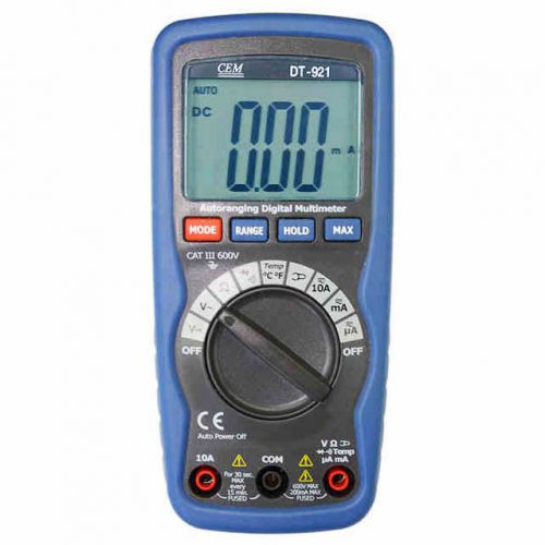 CEM DT-921 Automatic Range Digital Multimeter 2000 Digital Display High Accuracy