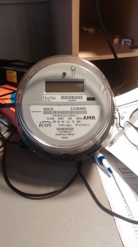 Sensus icon electric meter, cl200 240v 3w 60hz amr, fm 2s kh 1.0, ta 30a isa1 for sale
