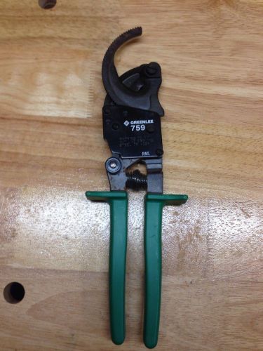Greenlee 759 Compact Ratchet Cable Cutter, 400 MCM MSRP $249.99