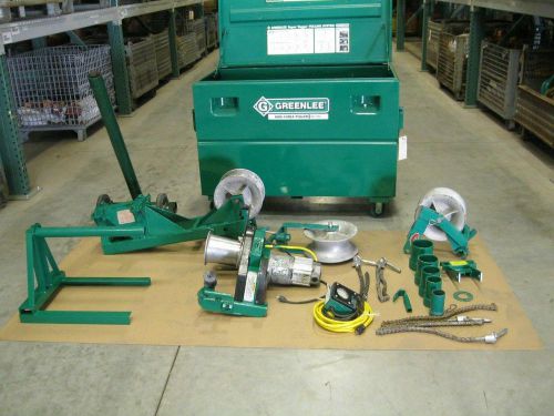 Used greenlee 6006 cable pulling package 6001 tugger 6500# complete for sale