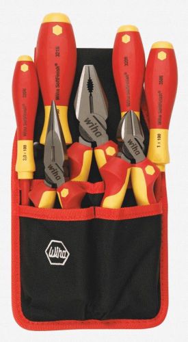 Wiha 32985 7 piece insulated industrial pliers/cutters/drivers belt set for sale