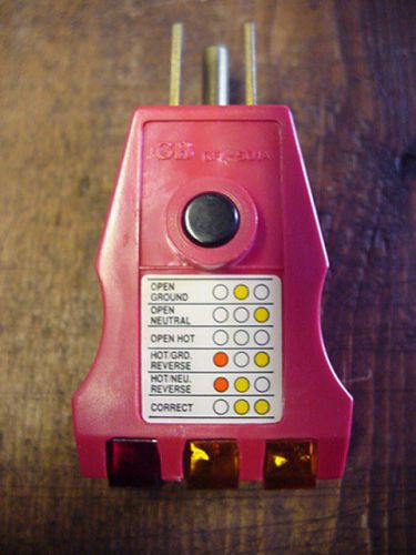 Ground fault receptacle tester &amp; circuit analyzer for sale