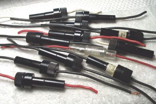12 In-line fuse holders with fuses removed from equipment