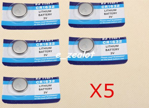 5PCS CR1632  Button batteries  3V perfect Li Battery