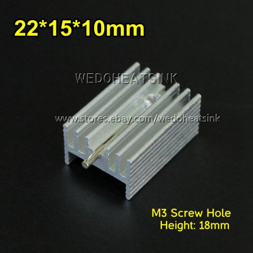 100pcs aluminum 22*15*10mm heatsinkswith needle radiator to-220/to220 transistor for sale