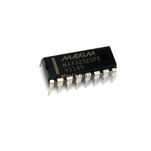 10pcs max3232cpe max3232 dip-16 maxim chip ic good quality for sale