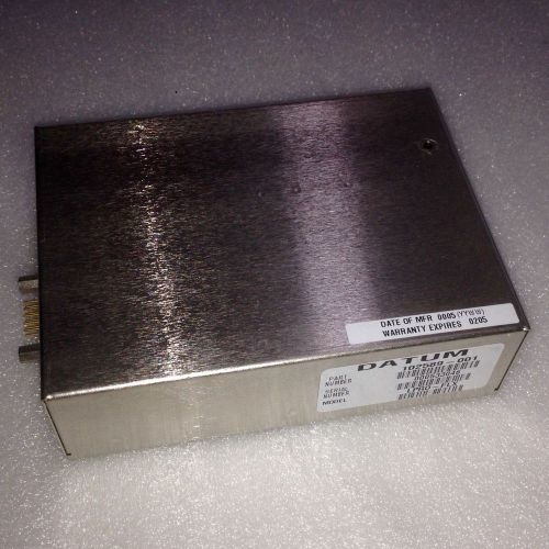 RUBIDIUM DATUM LPRO-101 10Mhz Oscillator +24V excellent condition 60days warrany