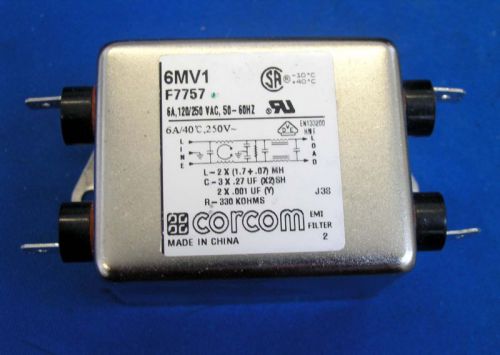 Corcom filter f7757  6mv1 120/250v  6a for sale