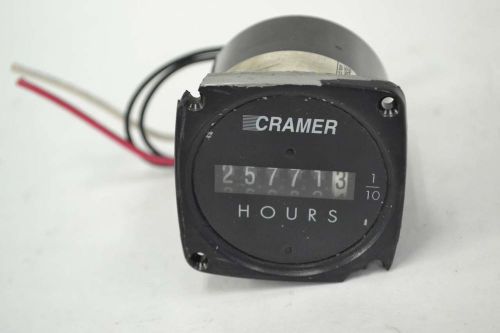 CRAMER COMPANY 1130 CW E03 TIMER HOUR INDICATOR 6 DIGIT 1/20RPM COUNTER B344400