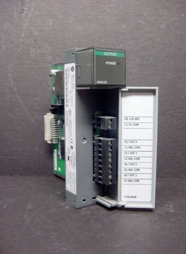 Allen bradley 1746-no4i ser a slc 500 1746-n041 output module analog 4 channel for sale