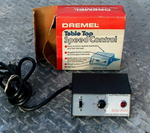 Dremel Model 219 New In Box Solid State Variable Motor Speed Control