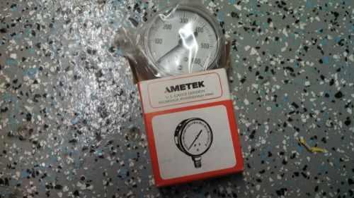 Ametek pressure gauge 316ss 0-600psi 1/4&#034; npt new in box for sale