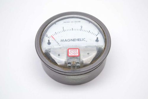 MAGNEHELIC 2003 15 PSI 0-3IN-H2O 4-1/2 IN PRESSURE GAUGE B440781