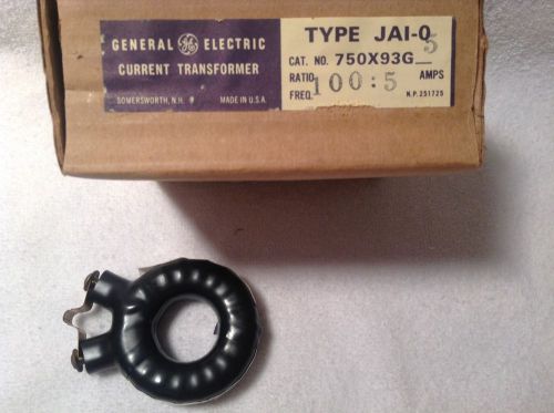 General Electric Current Transformer Type JAI-0 Part# 750X93G5