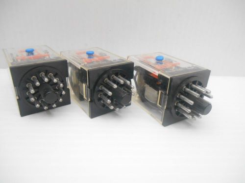 LOT OF 3 OMRON MK3P5-S 250VAC 11 PIN RELAY - USED  IN FINE CONDITION