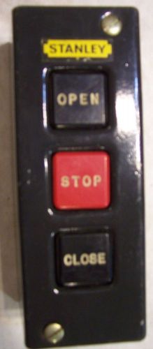 STANLEY Push Button Switch Open Stop Close never used
