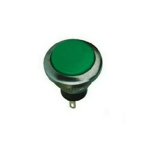 2 x  Green OFF-(ON) NO 2Pin SPST 2A 125VAC Mounting Hole 12mm Push Button Switch