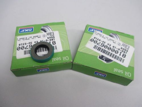 Lot 2 new skf cr 5569 oil seal d231473 for sale