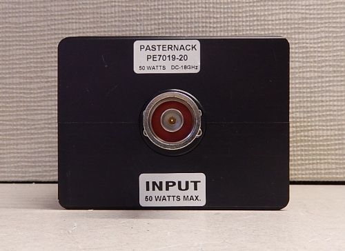 Pasternack pe7019-20 20db fixed attenuator 50w dc - 18 ghz n(m/f) 320 for sale
