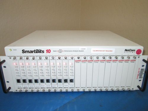 Netcom systems smartbits smb-10 analyzer with (10) ml-7710 module for sale