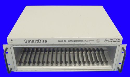 Spirent netcom smartbits smb-10 chassis / tester simulator analyzer / warranty for sale