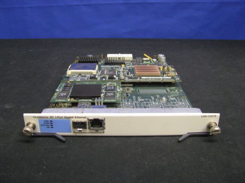 Spirent lan-3327a gigabit 1-port dual media terametrics xd module w/ acc-3603a for sale