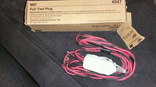 Ms2 pair test plug. 3M 4047 telecom products