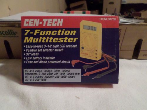 Cen-Tech 30756 7 - Function Multi Tester New In Box!