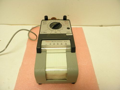 Simpson Multicorder 604 DC AC Volt Amp Meter recorder Print Out Vintage