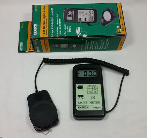 Extech Foot Candle Light Meter 401027 - Excellent Condition