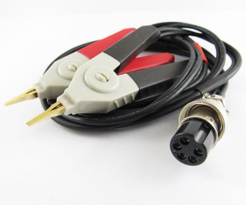 1set 16mm 5pin XLR DIN Jack Female Socket to Kelvin Clip 4 Wires LCR Teset Cable