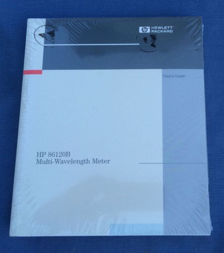 HP 86120B Multi-Wavelength Meter Manual  86120-90023 NEW