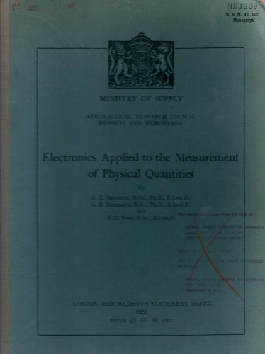 Electronics applied to the measurement of physical quantities by G E Bennet