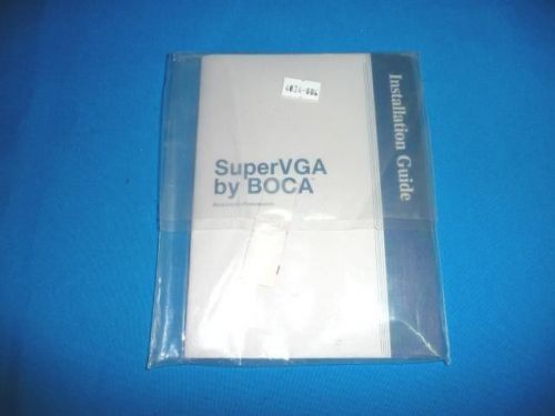BOCA Super VGA Installation Guide  C