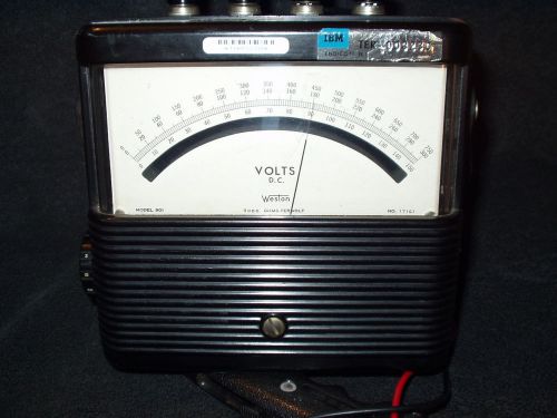 Weston model 901 - 0 to 750 vdc meter great shape! for sale