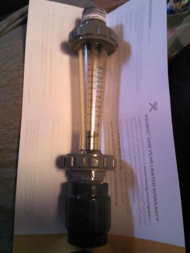 Blue white brand flowmeter - 0 to 5 gpm liquid - gently used - no box for sale