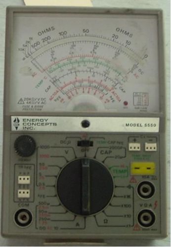 Energy Concepts Analog Multimeter Model 5550