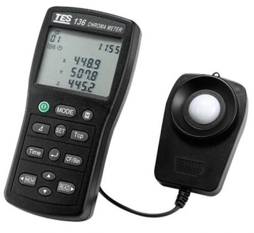 Tes-136 chroma meter triple display, 4-digit lcd reading tes136. for sale