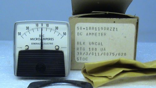 VINTAGE General Electric GE Microampres Meter NOS in BOx
