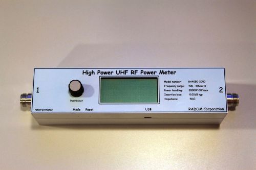 2kw digital rf power meter ra4050-2000 400mhz to 500mhz 70cm ism band for sale