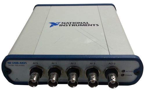 National instruments usb-4431 24-bit analog i/o, 102.4 ks/s, ±10 v for sale