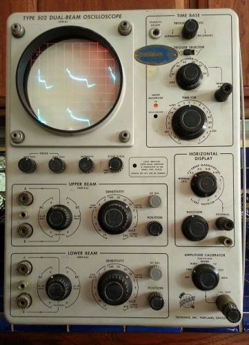 Vintage tektronix type 502 dual beam oscilloscope for sale