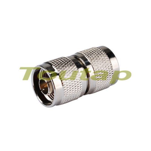 2pcs n-type male plug to n male plug straight connector adapter for sale